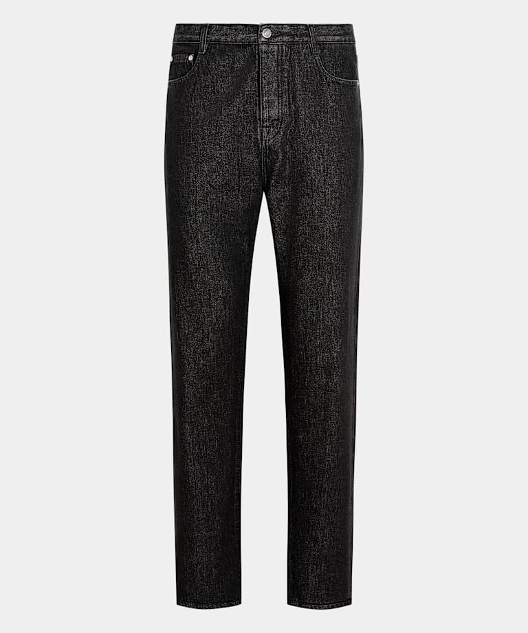 Vaqueros gris oscuro Straight Leg