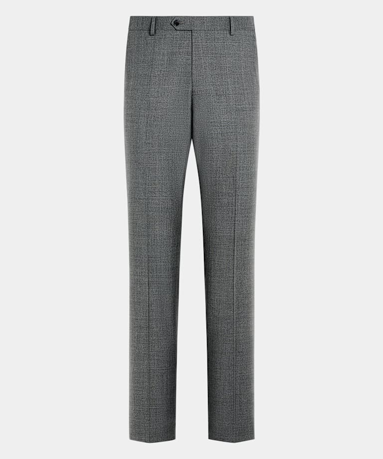 Mid Grey Straight Leg Trousers