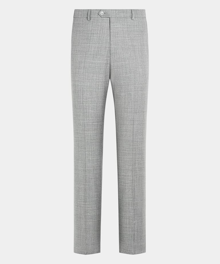 Light Grey Straight Leg Trousers