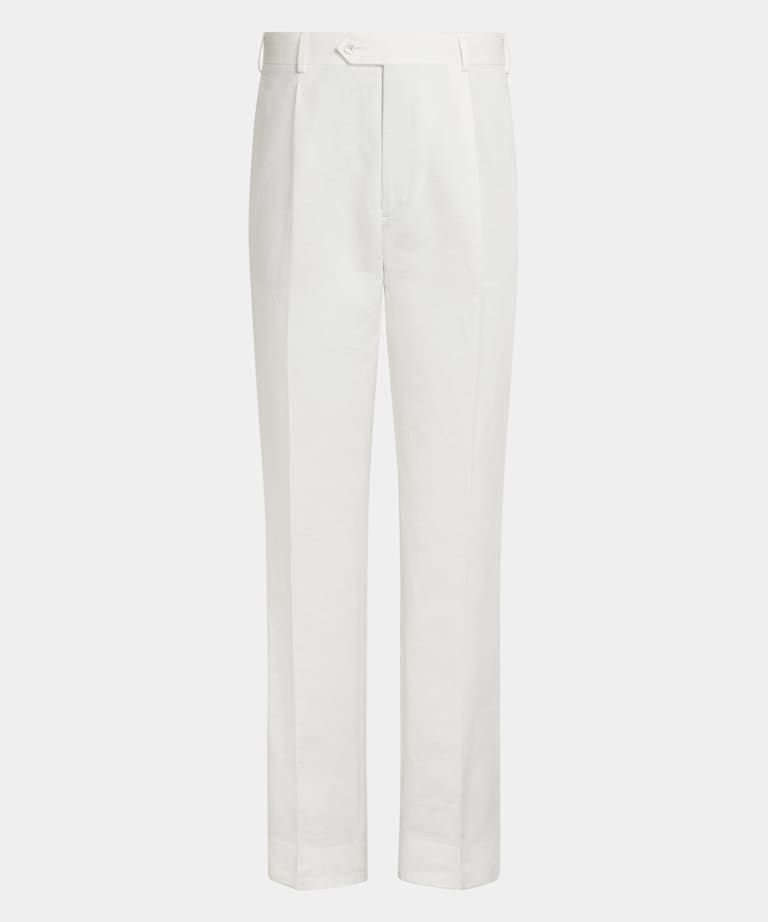 Pantalones blancos Wide Leg Straight