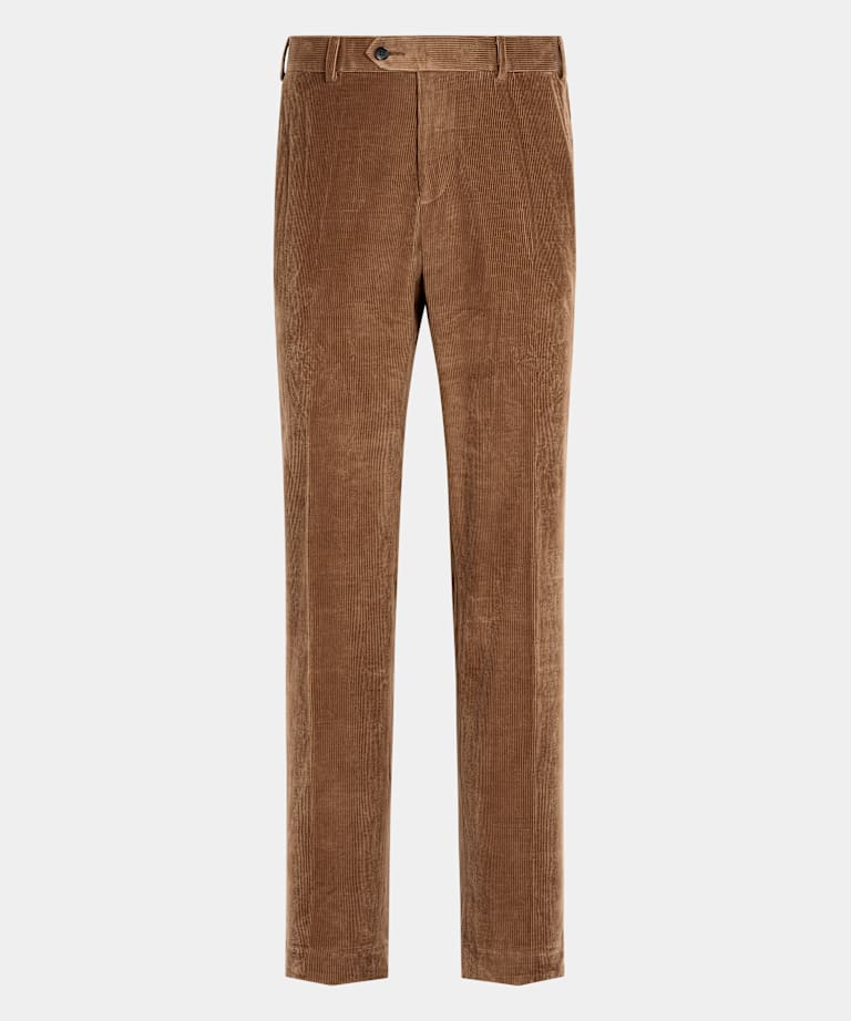 Hose mittelbraun Straight Leg