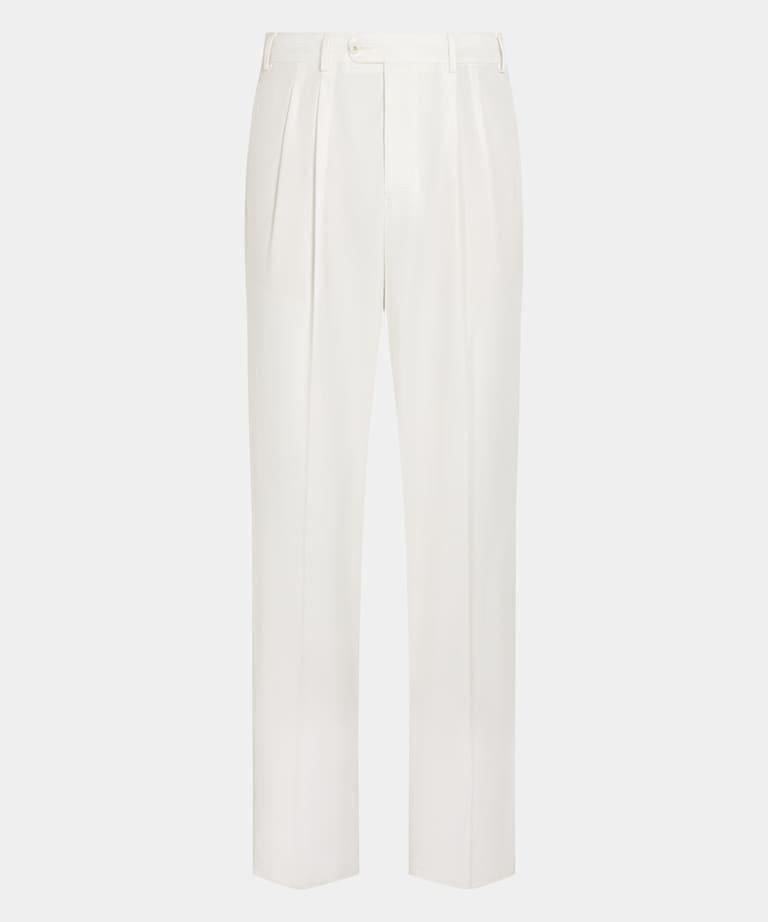 Off-White Wide Leg Straight Chinos