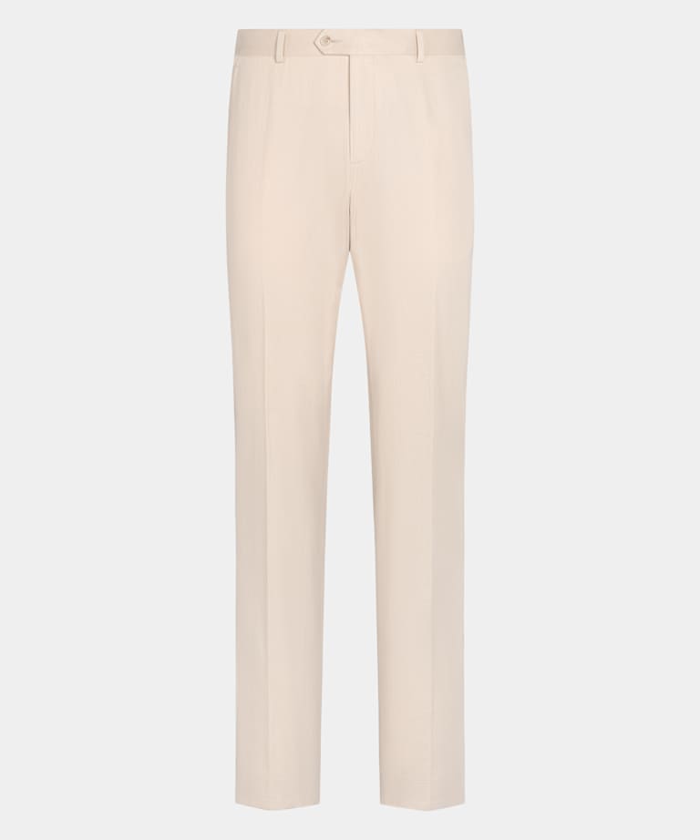 Sand Straight Leg Trousers