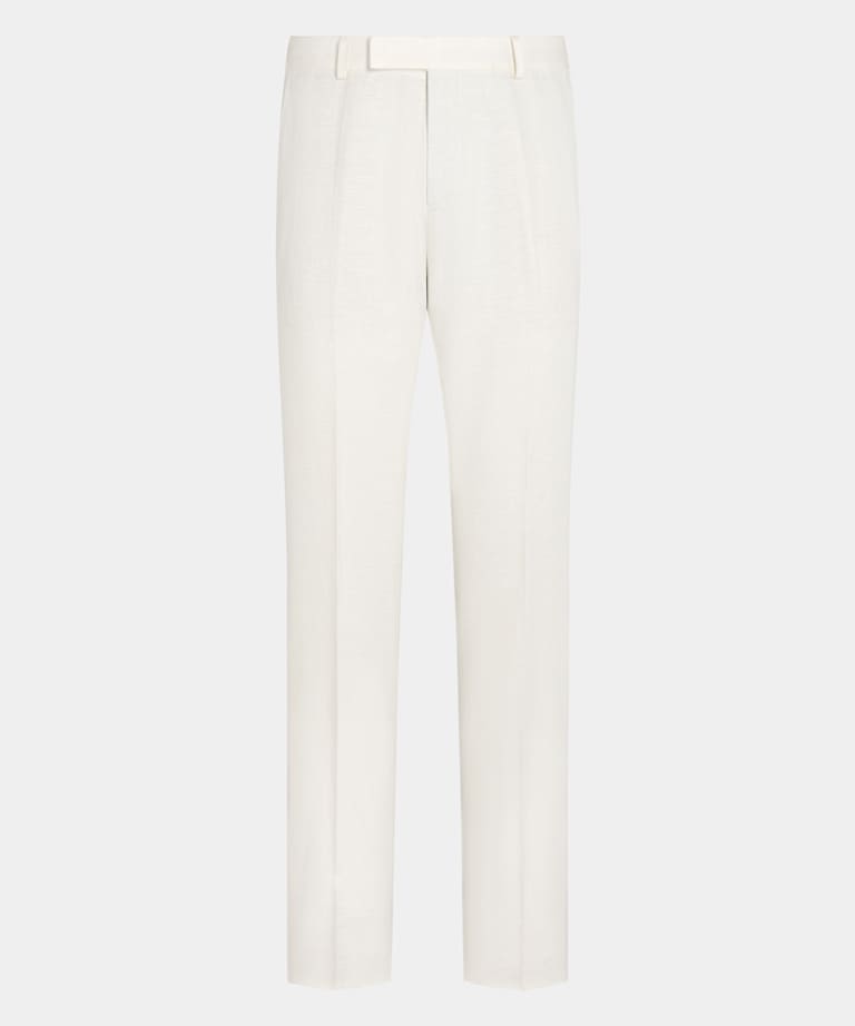 Off-White Straight Leg Suit Trousers