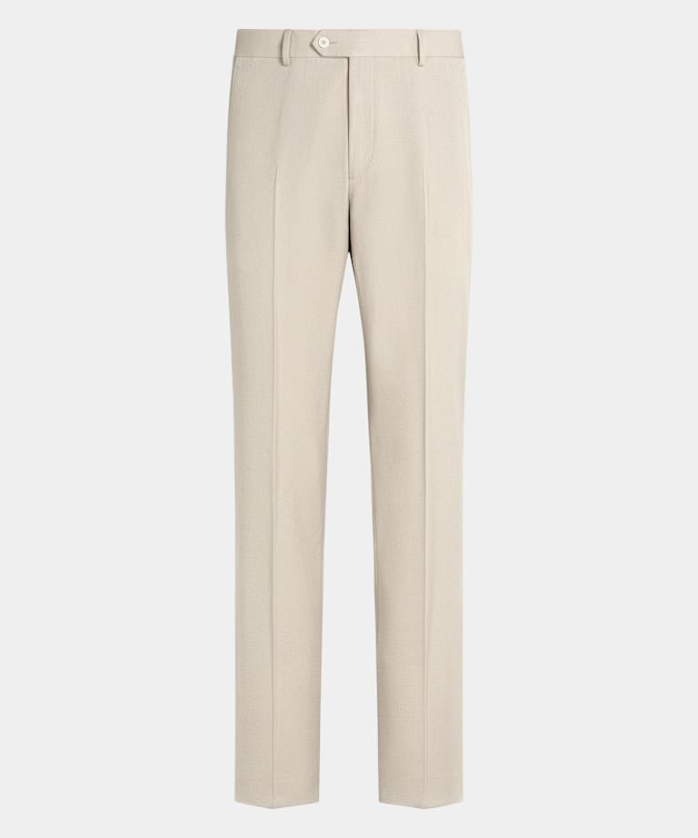 Pantalones de traje marr&oacute;n claro Straight Leg