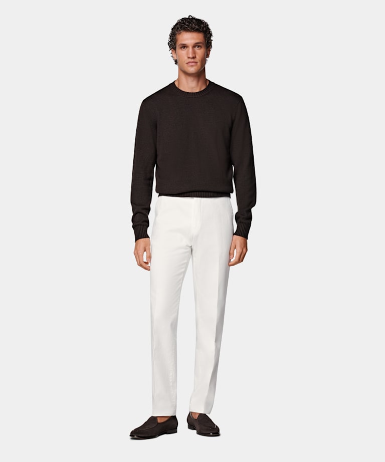 Off-White Slim Leg Straight Chinos