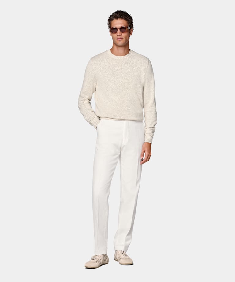Off-White Slim Leg Straight Chinos