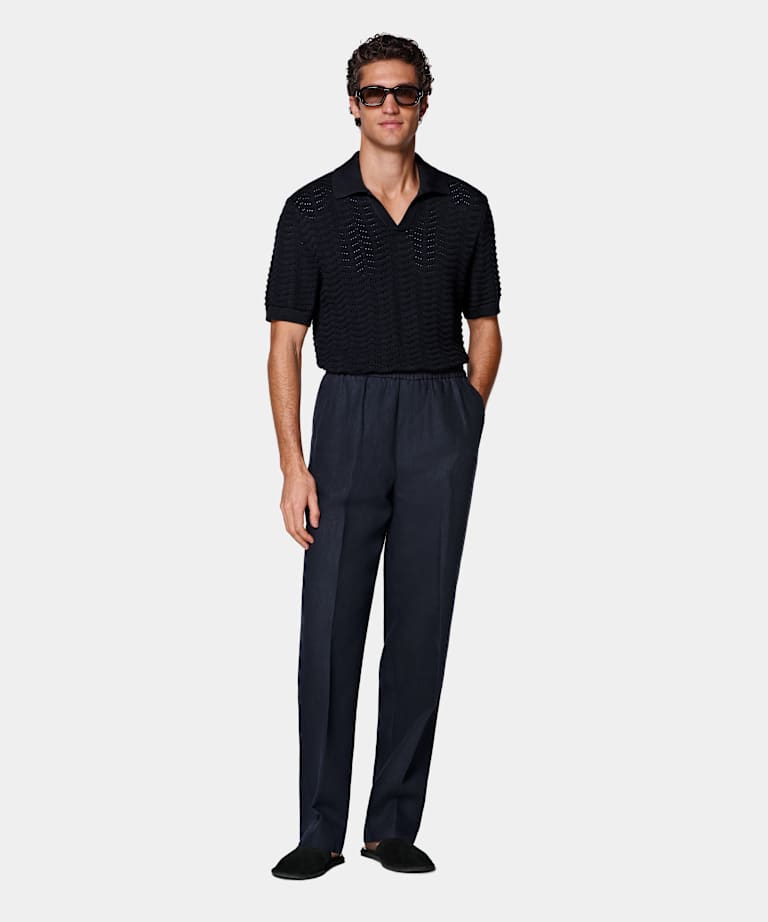 Hose navy Wide Leg straight
