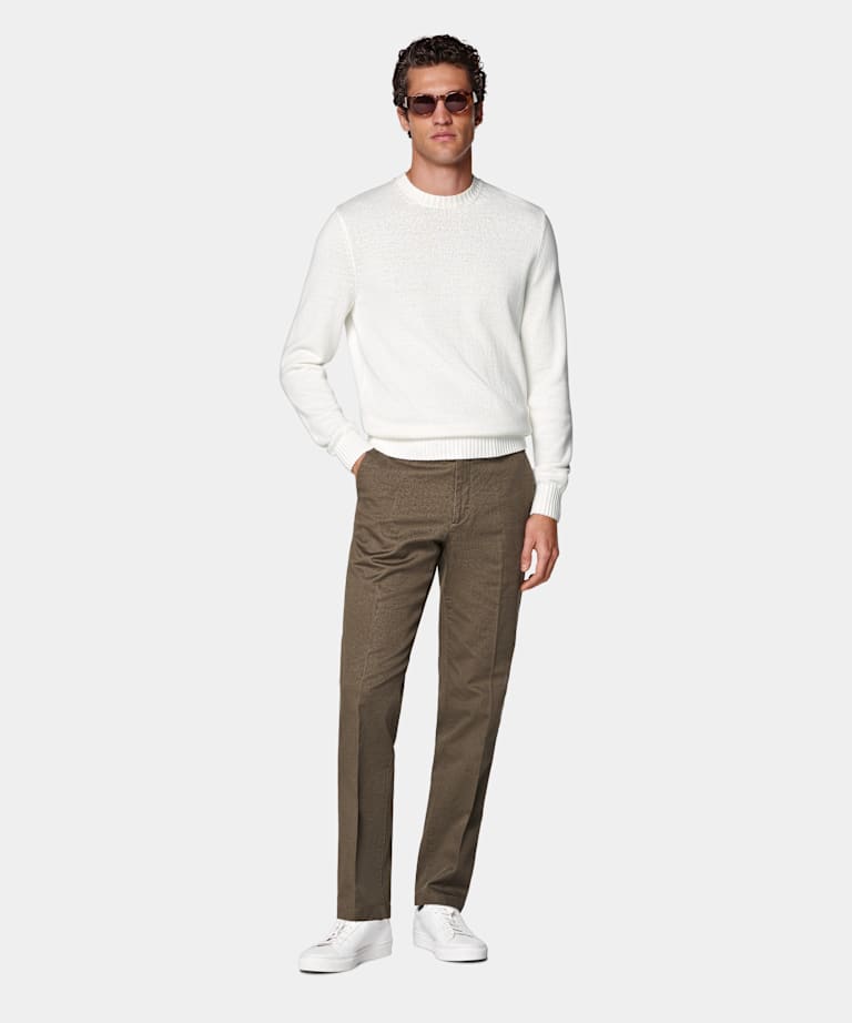 Chinos verde intermedio Slim Leg Straight