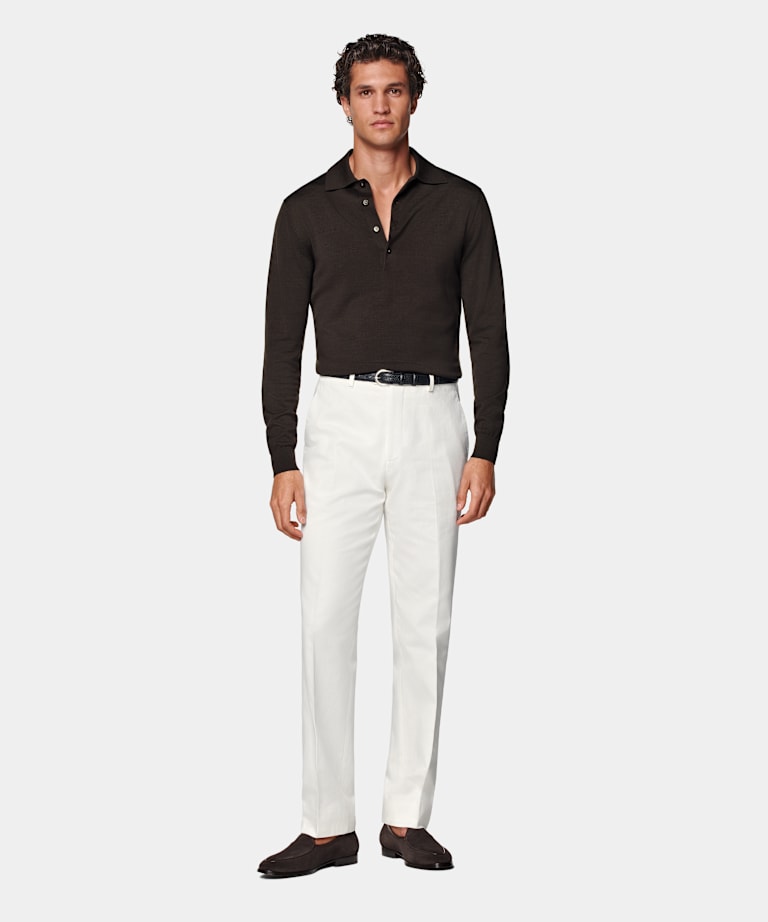 Off-White Straight Leg Chinos