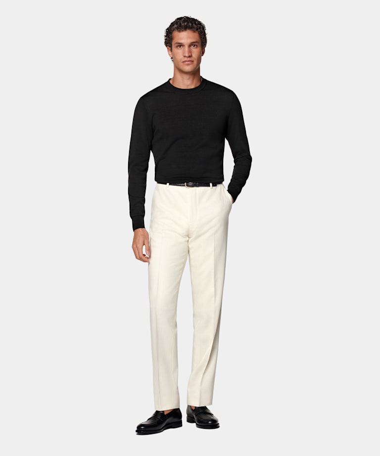 Off-White Straight Leg Trousers