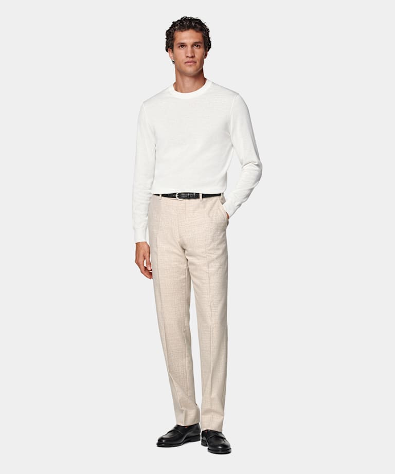 Sand Straight Leg Pants