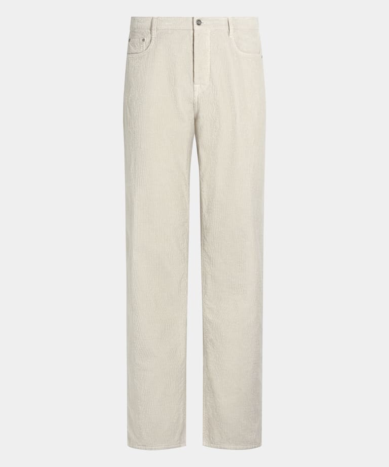Light Brown Straight Leg Jeans