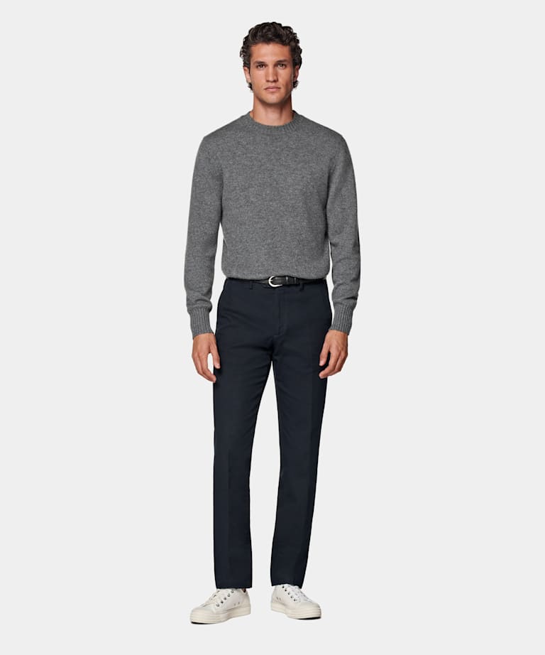 Chinos azul marino Slim Leg Straight