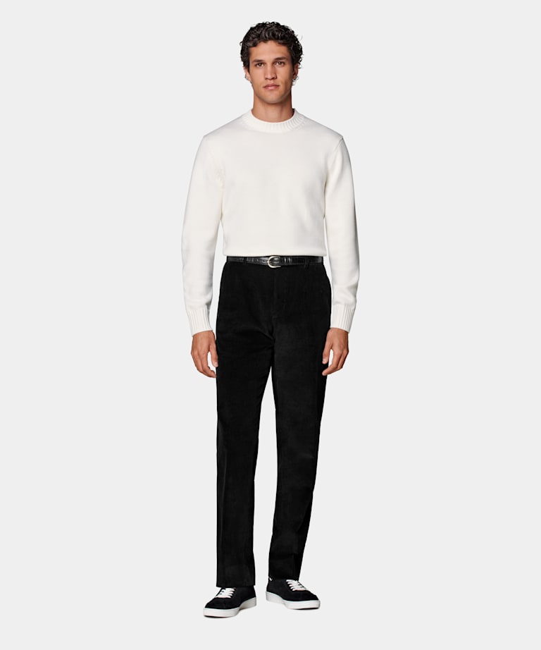 Pantalon Straight Leg noir