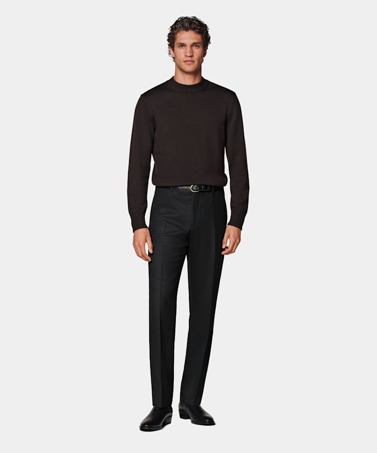 Pantalon Straight Leg noir