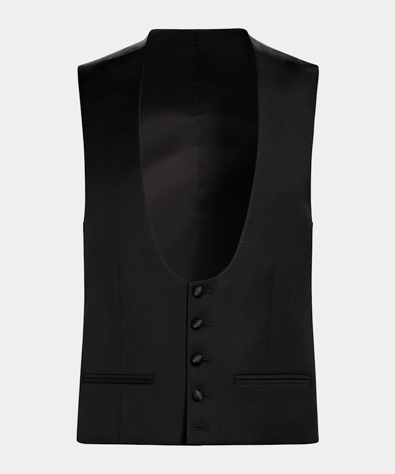 Chaleco de esmoquin negro