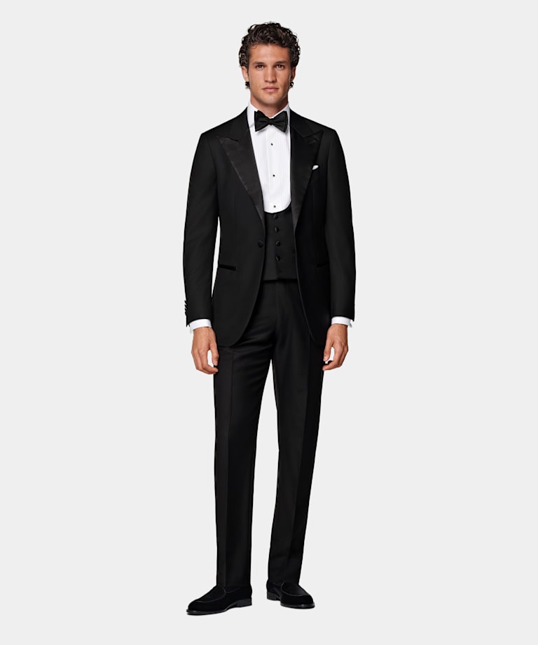 Black Tuxedo Waistcoat