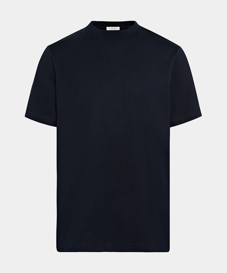Navy Crewneck T-Shirt