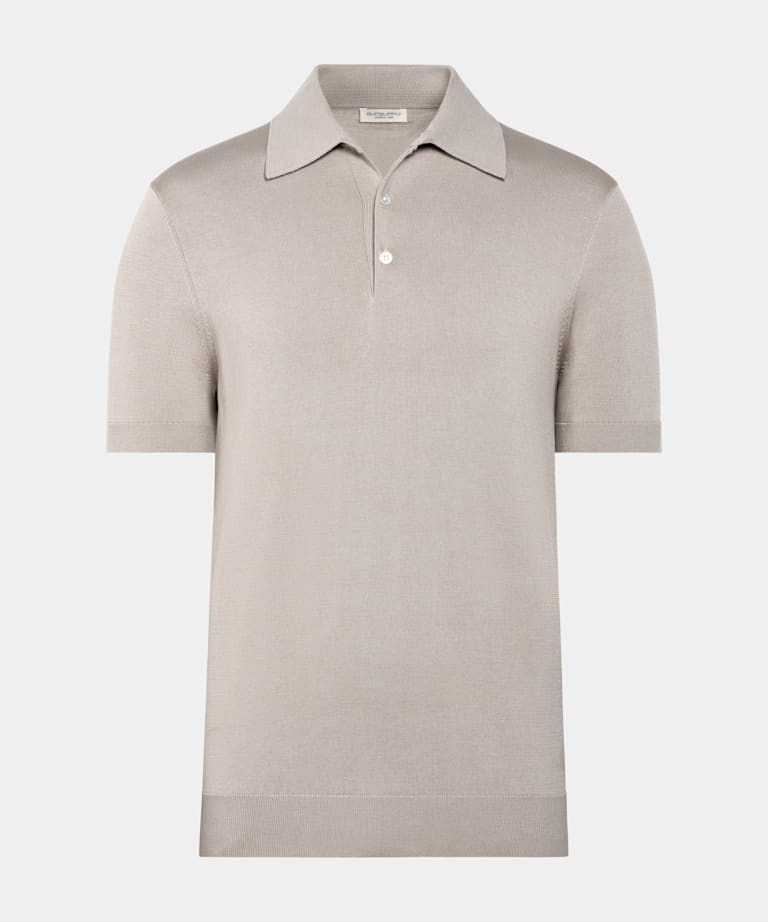 Polo taupe clair