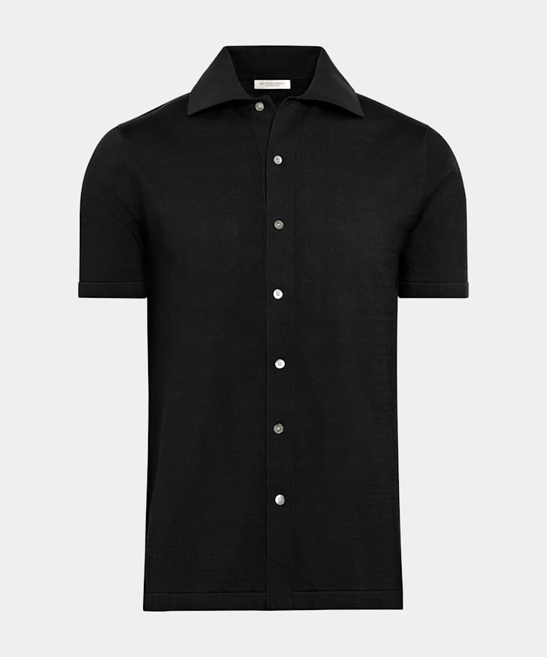 Cárdigan polo negro