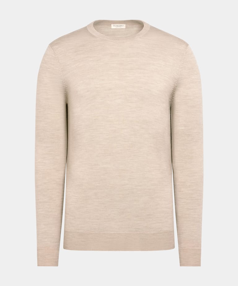 Sand Merino Crewneck