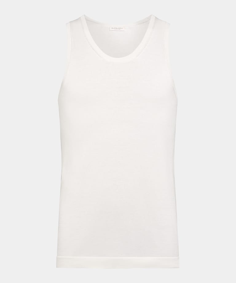 Off-White Knitted Tank Top