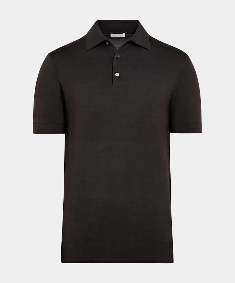 Polo marron foncé