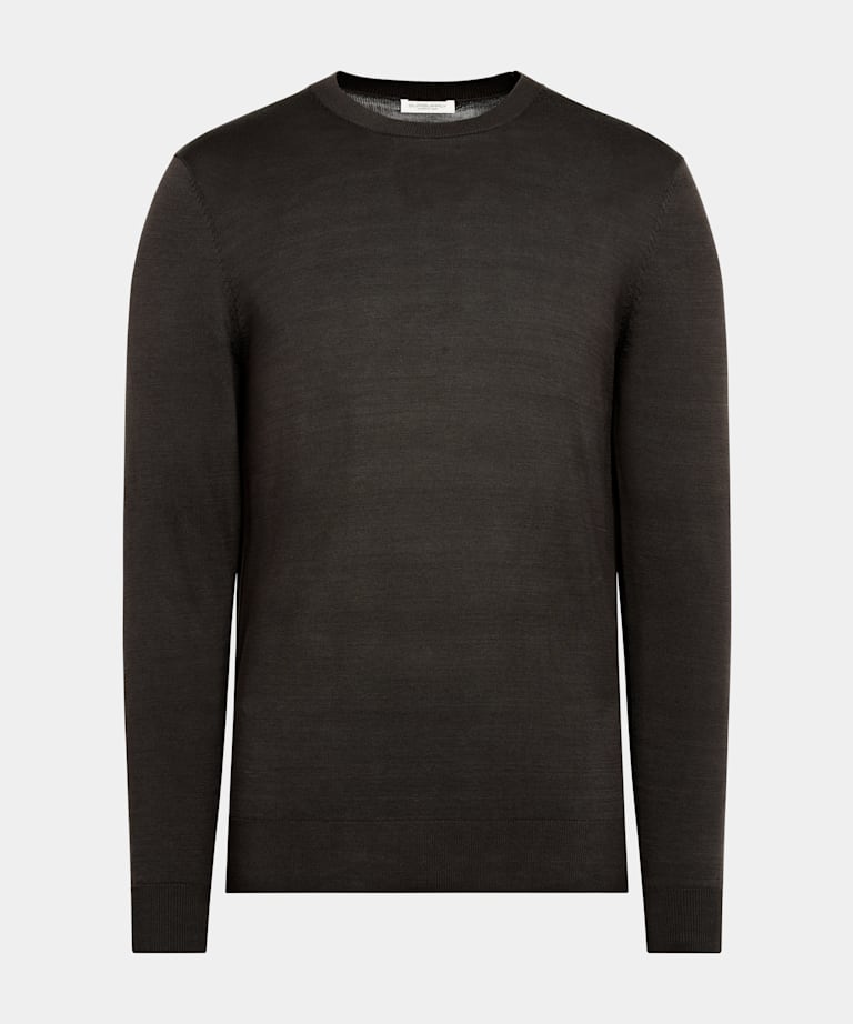 Dark Brown Crewneck