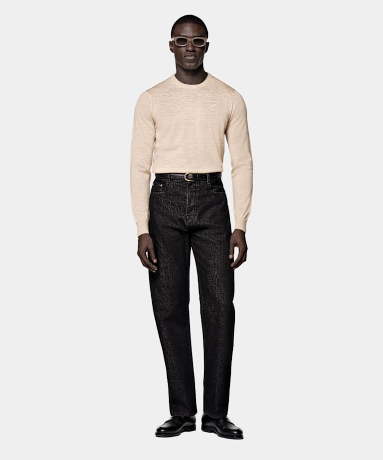 Sand Merino Crewneck