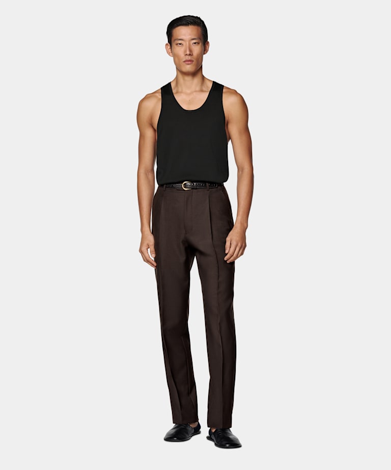 Black Knitted Tank Top