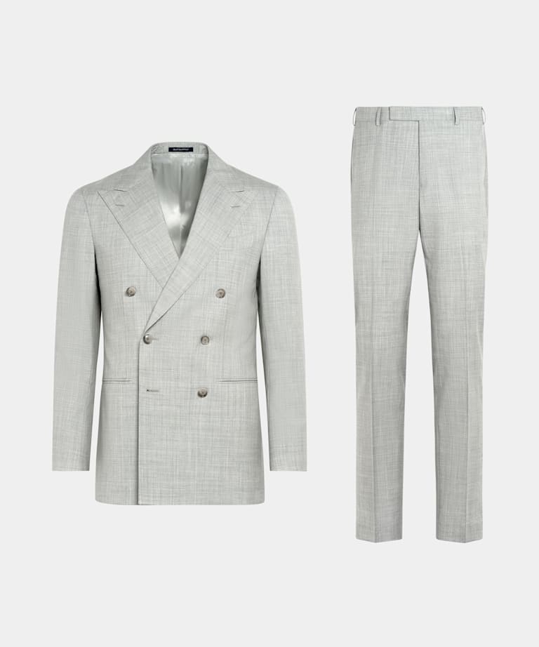 Light Grey Custom Made Suit