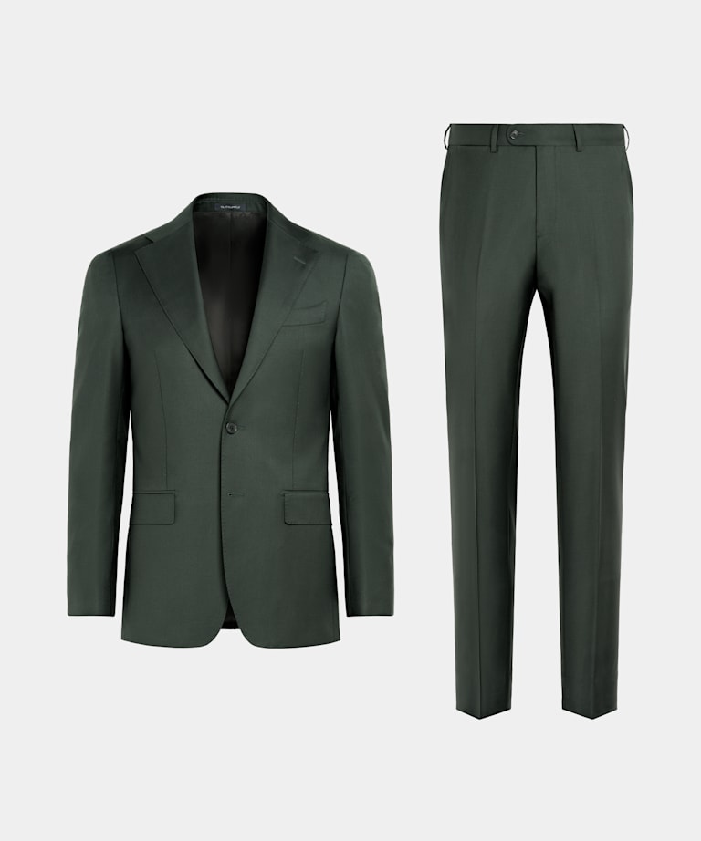 Dark Green Custom Made Suit