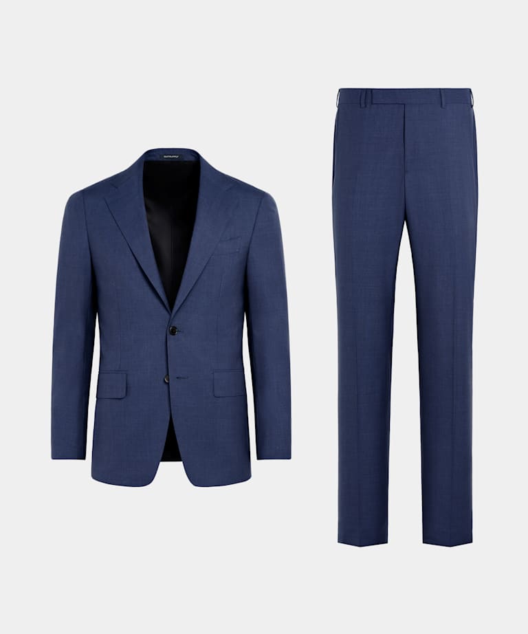 Mid Blue Custom Made Suit
