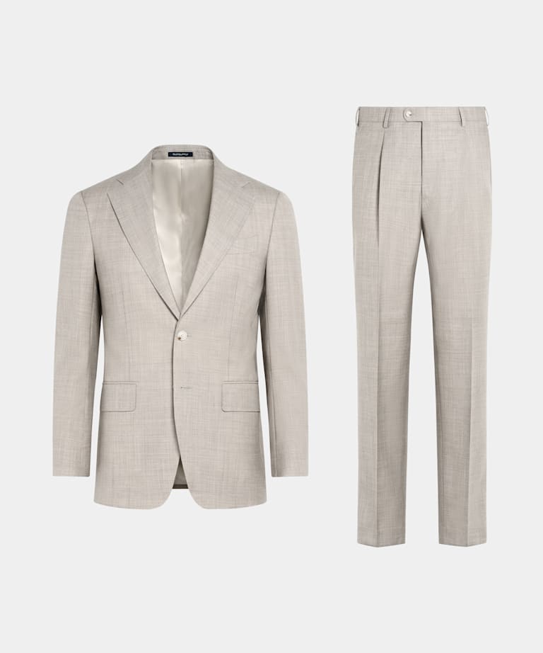 Light Brown Custom Made Suit