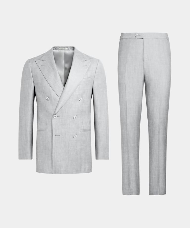Traje Havana gris claro corte Tailored