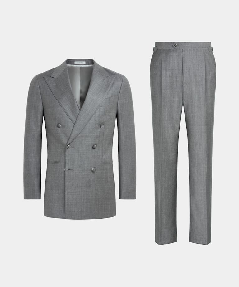 Traje Perennial Havana gris claro corte Tailored
