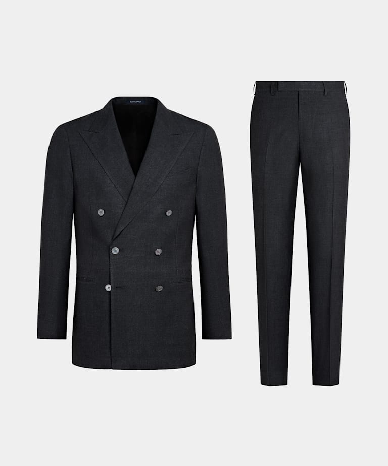 Dark Grey Tailored Fit Havana Suit