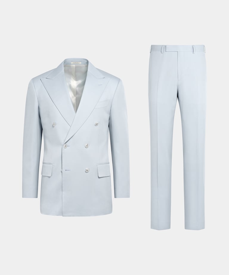 Traje Milano azul claro corte Tailored