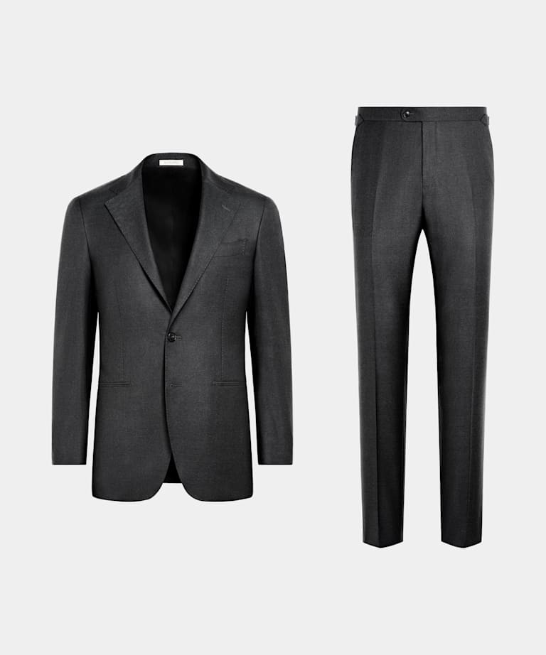 Traje Havana gris oscuro corte Tailored