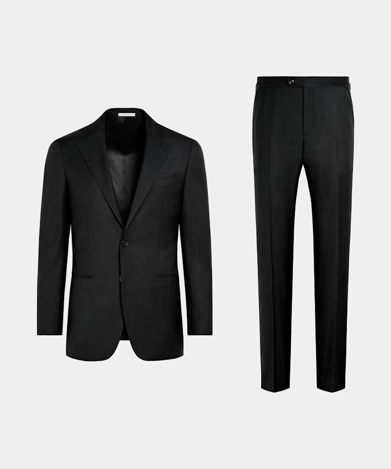 Traje Havana negro corte Tailored