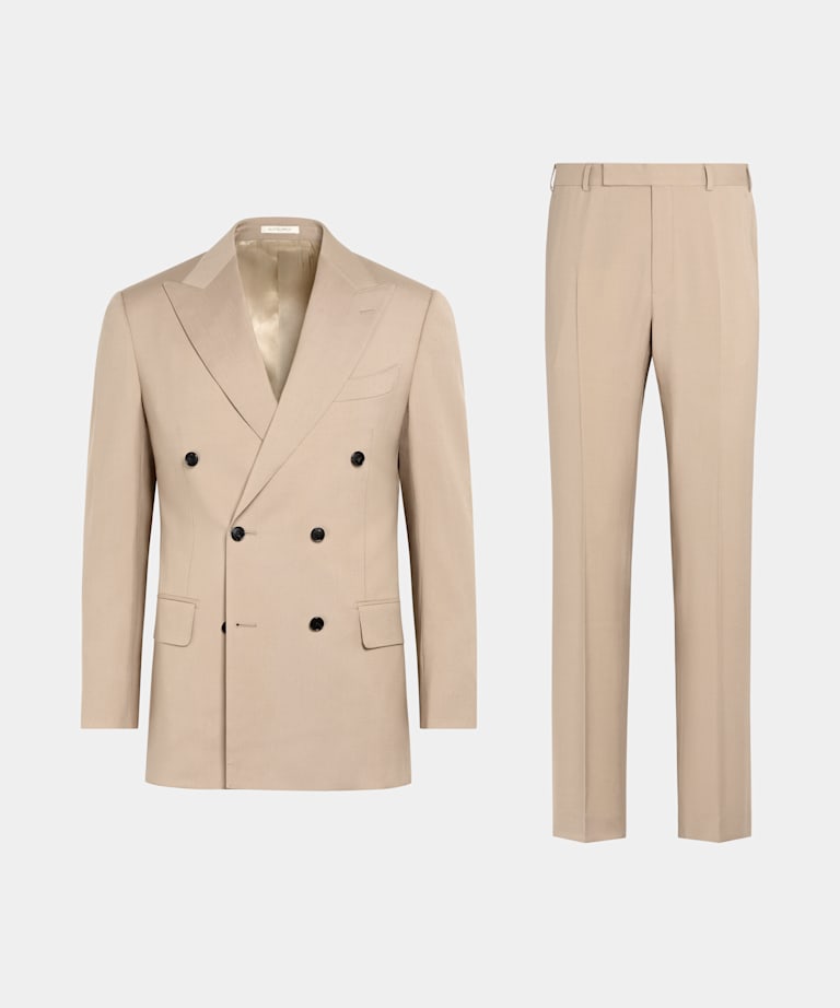 Mid Brown Tailored Fit Milano Suit