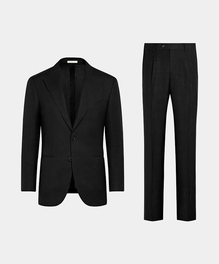 Traje Roma negro corte Relaxed