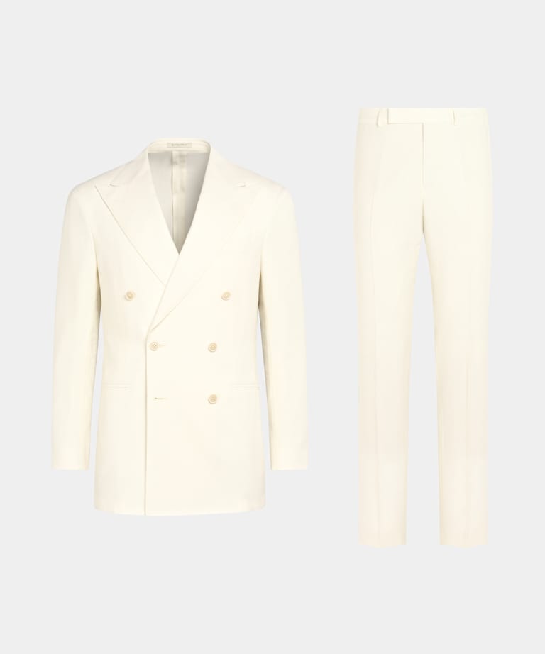 Traje Havana color crudo corte Tailored