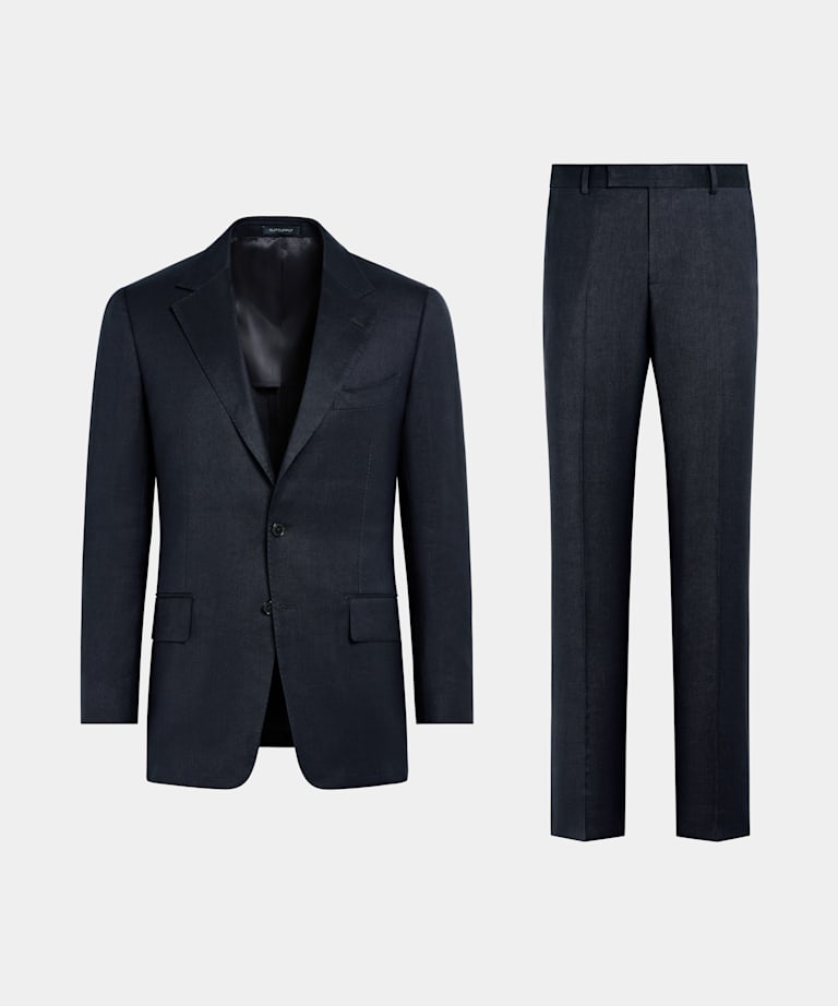 Navy Tailored Fit Milano Suit
