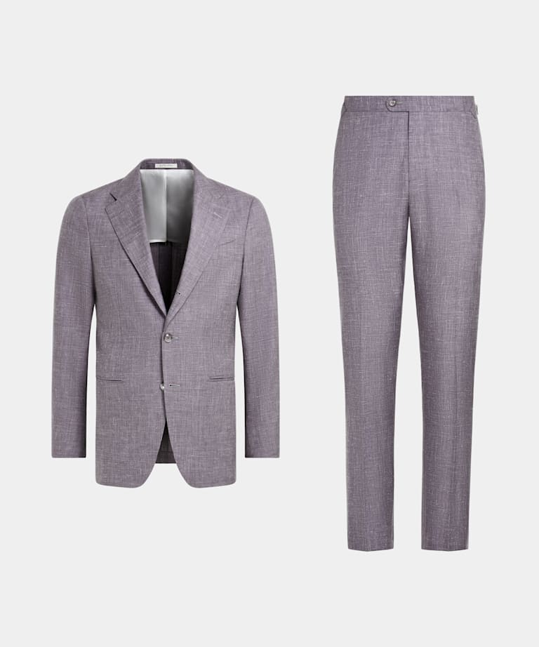 Traje Havana morado corte Tailored