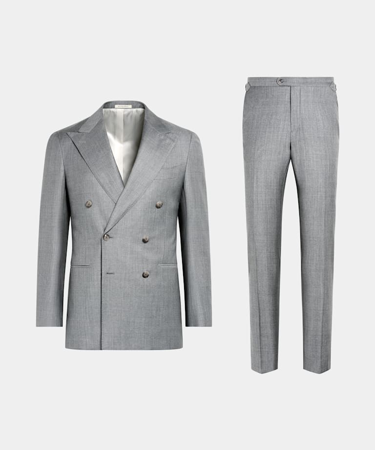 Havana Perennial Anzug hellgrau Tailored Fit