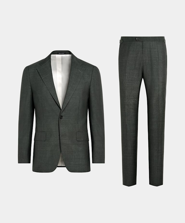 Dark Green Perennial Tailored Fit Havana Suit