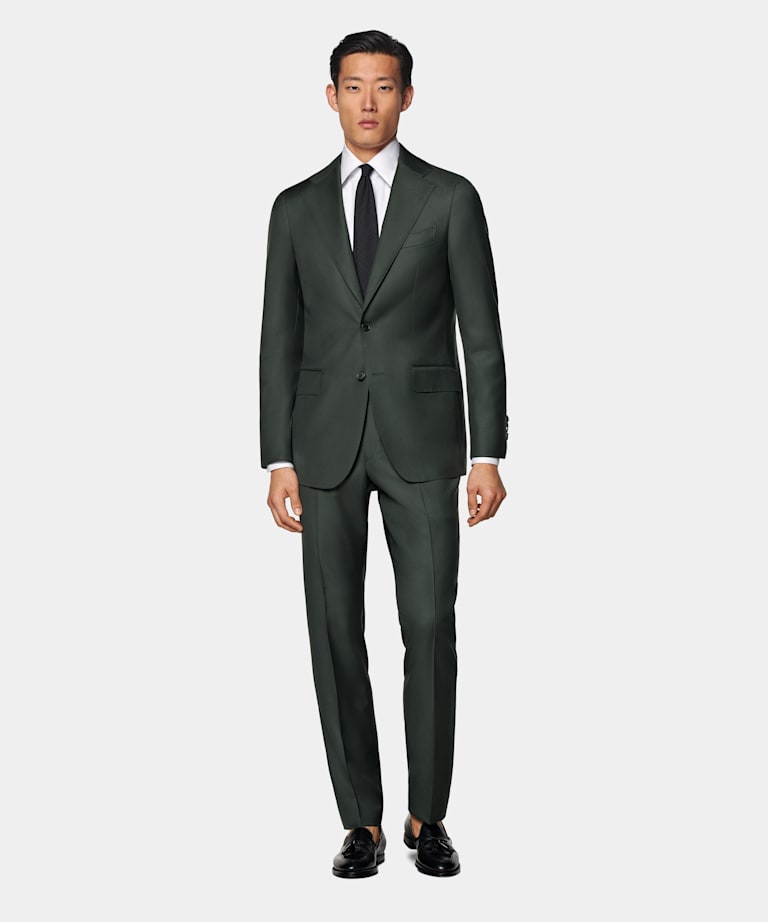 Dark Green Custom Made Suit