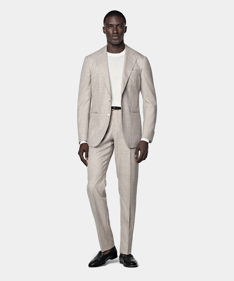 Light Brown Perennial Tailored Fit Havana Suit